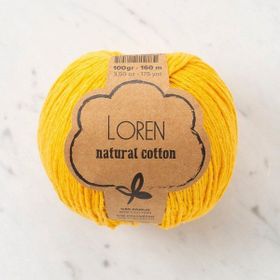 Loren Natural Cotton 33919 R002 Hardal Sarı El Örgü İpi