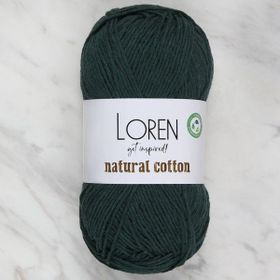 Loren Natural Cotton R073 Yeşil El Örgü İpi