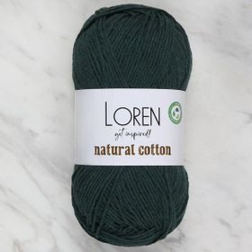Loren Natural Cotton R073 Yeşil El Örgü İpi