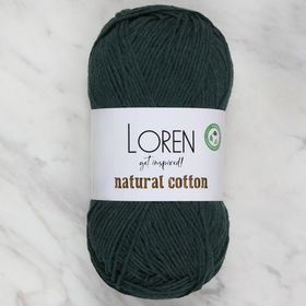 Loren Natural Cotton R073 Yeşil El Örgü İpi