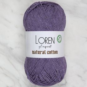 Loren Natural Cotton R093 Mor El Örgü İpi