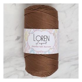 Loren Polyester Soft Macrame 34439 LM033 Kahverengi El Örgü İpi