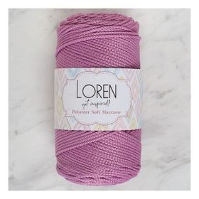 Loren Polyester Soft Macrame 34450 LM021 Gül Kurusu El Örgü İpi