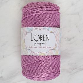 Loren Polyester Soft Macrame 34450 LM021 Gül Kurusu El Örgü İpi