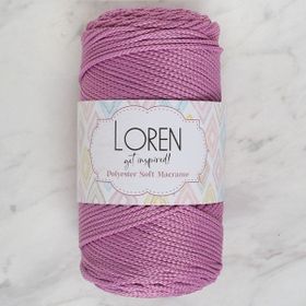Loren Polyester Soft Macrame 34450 LM021 Gül Kurusu El Örgü İpi