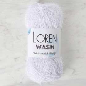 Loren R001 34262 Wash Optik Beyaz El Örgü İpi