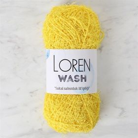 Loren R002 34036 Wash Sarı El Örgü İpi