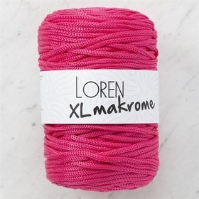 Loren R013 33713 XL Makrome Fuşya El Örgü İpi