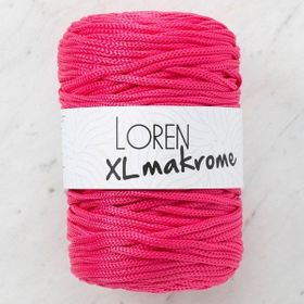 Loren R013 33713 XL Makrome Fuşya El Örgü İpi