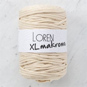 Loren R040 33705 XL Makrome Açık Bej El Örgü İpi