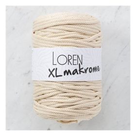 Loren R040 33705 XL Makrome Açık Bej El Örgü İpi