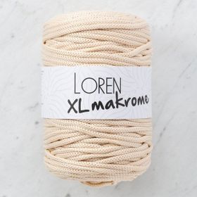 Loren R040 33705 XL Makrome Açık Bej El Örgü İpi