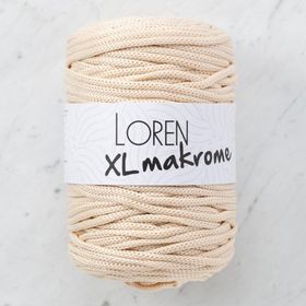 Loren R040 33705 XL Makrome Açık Bej El Örgü İpi
