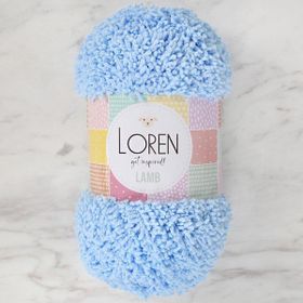Loren R040 Lamb Bebe Mavi El Örgü İpi