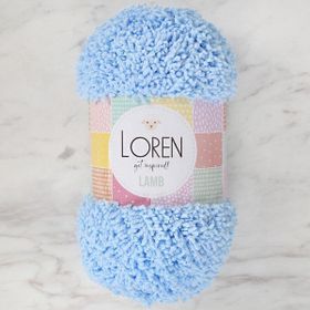 Loren R040 Lamb Bebe Mavi El Örgü İpi