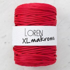 Loren R048 33714 XL Makrome Kırmızı El Örgü İpi