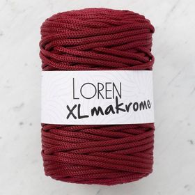 Loren R049 33715 XL Makrome Bordo El Örgü İpi