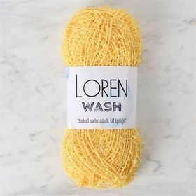 Loren R086 34033 Wash Sarı El Örgü İpi
