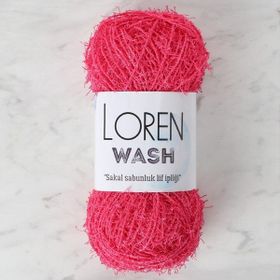 Loren R100 34024 Wash Fuşya El Örgü İpi