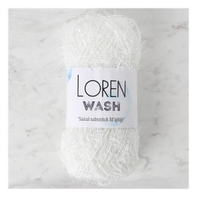 Loren R150 34040 Wash Beyaz El Örgü İpi