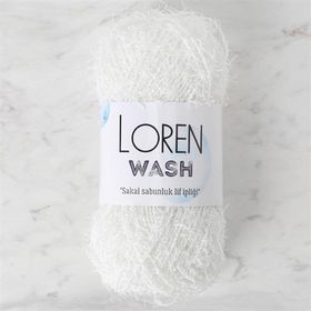 Loren R150 34040 Wash Beyaz El Örgü İpi