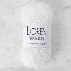 Loren R150 34040 Wash Beyaz El Örgü İpi