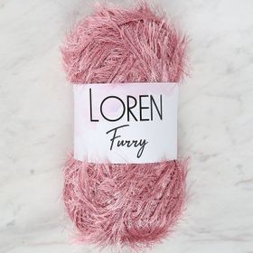 Loren RF028 Furry Gül Kurusu El Örgü İpi