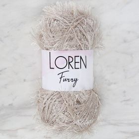 Loren RF050 Furry Açık Bej El Örgü İpi