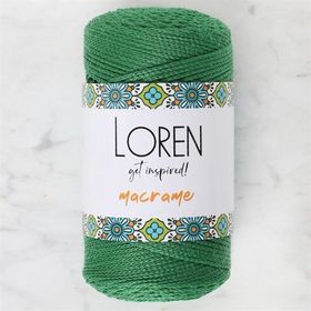Loren RM0172 34348 Macrame Yeşil El Örgü İpi
