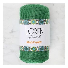Loren RM0172 34348 Macrame Yeşil El Örgü İpi
