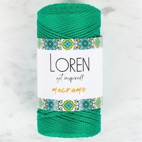 Loren RM0175 34339 Macrame Yeşil El Örgü İpi