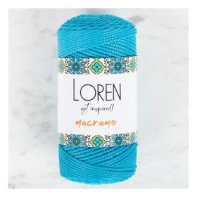 Loren RM0232 34351 Macrame Turkuaz El Örgü İpi