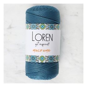 Loren RM0238 34356 Macrame Petrol Mavisi El Örgü İpi