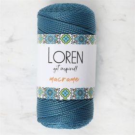 Loren RM0238 34356 Macrame Petrol Mavisi El Örgü İpi