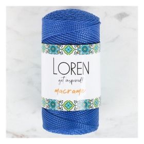Loren RM0252 34352 Macrame Saks Mavi El Örgü İpi