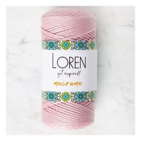 Loren RM072 34343 Macrame Toz Pembe El Örgü İpi