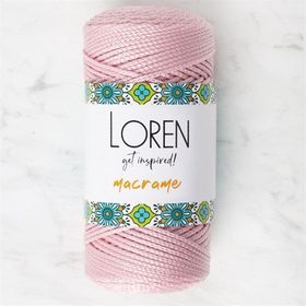 Loren RM072 34343 Macrame Toz Pembe El Örgü İpi