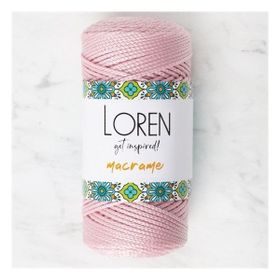 Loren RM072 34343 Macrame Toz Pembe El Örgü İpi