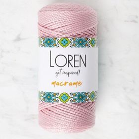 Loren RM072 34343 Macrame Toz Pembe El Örgü İpi