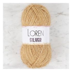 Loren RS00100 34095 Silver Bej El Örgü İpi