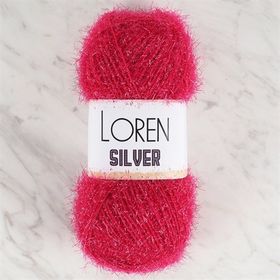 Loren RS0022 34078 Silver Fuşya El Örgü İpi