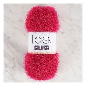 Loren RS0022 34078 Silver Fuşya El Örgü İpi