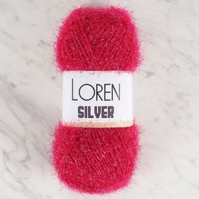 Loren RS0022 34078 Silver Fuşya El Örgü İpi