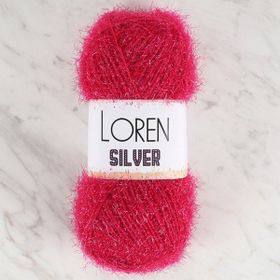 Loren RS0022 34078 Silver Fuşya El Örgü İpi