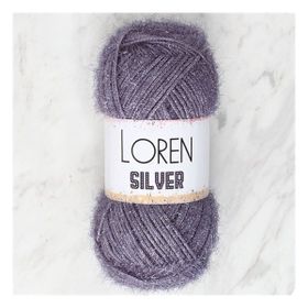 Loren RS0036 34098 Silver Antrasit El Örgü İpi