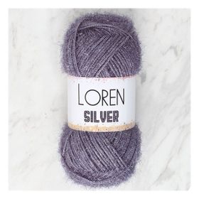Loren RS0036 34098 Silver Antrasit El Örgü İpi