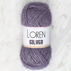 Loren RS0036 34098 Silver Antrasit El Örgü İpi
