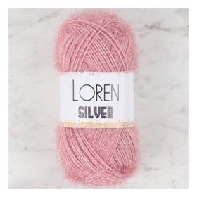 Loren RS0038 34080 Silver Pembe El Örgü İpi