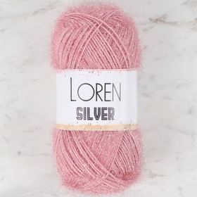 Loren RS0038 34080 Silver Pembe El Örgü İpi