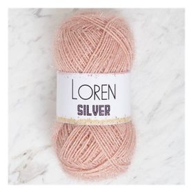 Loren RS0040 34079 Silver Pudra Pembe El Örgü İpi
